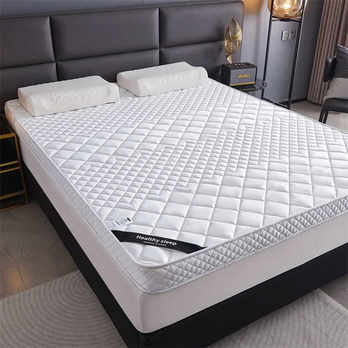 91家纺网 家纺一手货源 找家纺 艺博床垫 2025新款真丝椰棕床垫 月光白