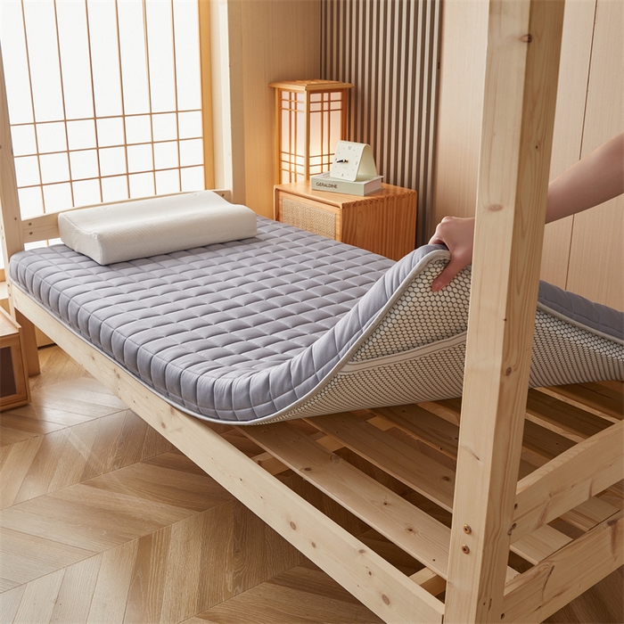 91家纺网 家纺一手货源 找家纺 艺博床垫 2025新款A类原棉棉花床垫--学生款 绅士灰-厚度6cm