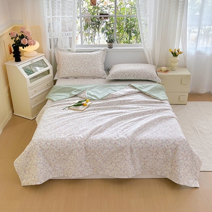 91家纺网 家纺一手货源 找家纺 （总）元元被芯 2025新款40支13372全棉印花夏被四件套