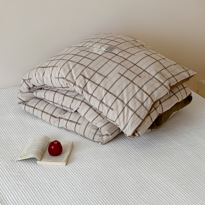 91家纺网 家纺一手货源 找家纺 （总）月夏 2025新款全棉双层纱被套全棉被套单被套