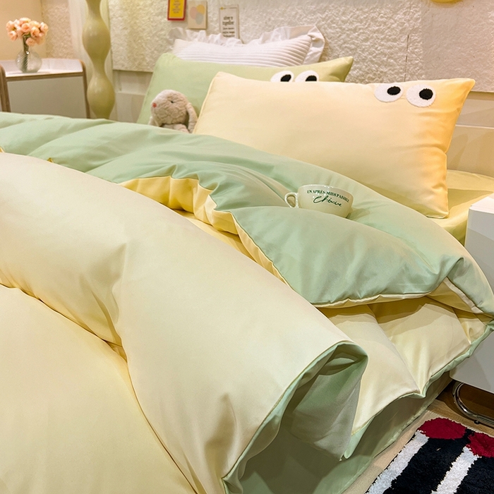 91家纺网 家纺一手货源 找家纺 （总）艾米家居 2025新款水洗真丝大眼睛系列四件套