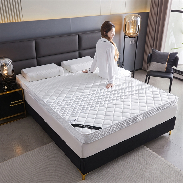 91家纺网 家纺一手货源 找家纺 艺博床垫 2025新款真丝椰棕床垫 月光白