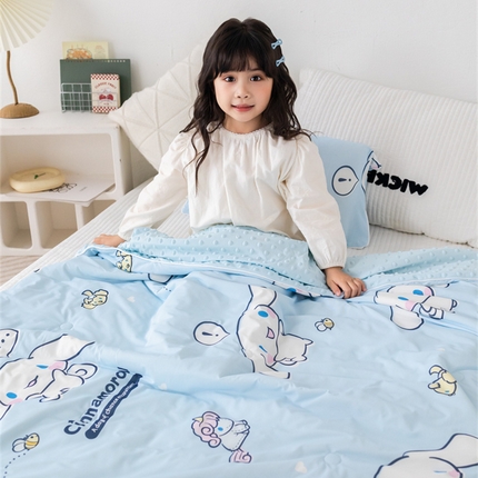 心卓婴童馆 2025新款A类三丽鸥凉感冰豆豆被被子被芯-儿童款 独角兽玉桂狗