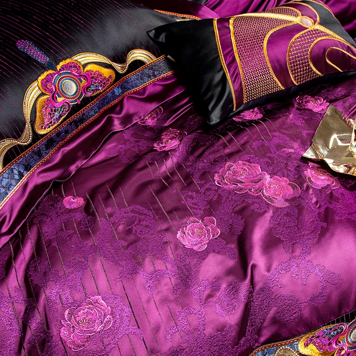 91家纺网 家纺一手货源 找家纺 （总）至爱今生 至爱今生 2025新款亲肤舒适四件套-玫瑰盛艳