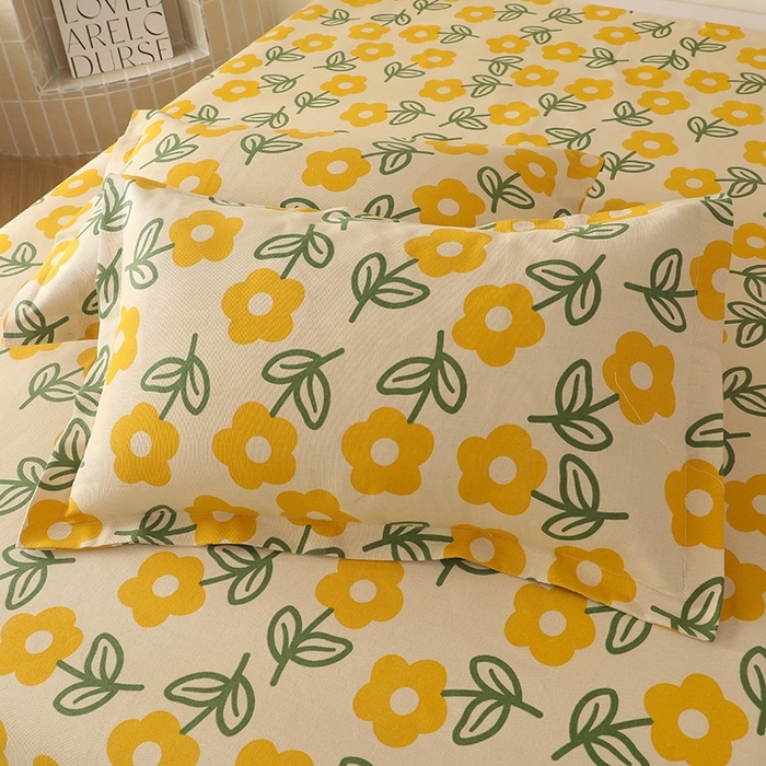 91家纺网 家纺一手货源 找家纺 幸嘉轩2025新款亲肤舒适床单三件套 花影爱情