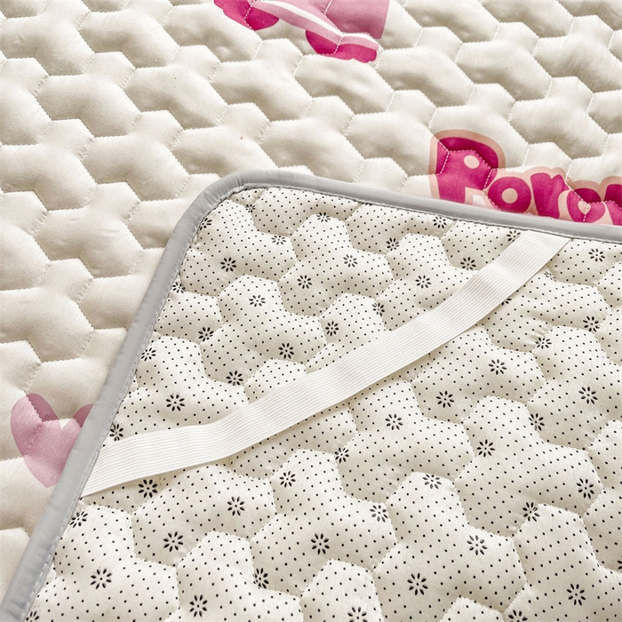 91家纺网 家纺一手货源 找家纺 迪梦思家纺 2025新款A类正版授权卡通印花水洗棉夹棉学生床护垫 比露比