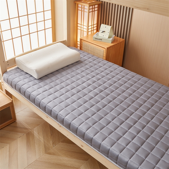 91家纺网 家纺一手货源 找家纺 艺博床垫 2025新款A类原棉棉花床垫--学生款 绅士灰-厚度9cm