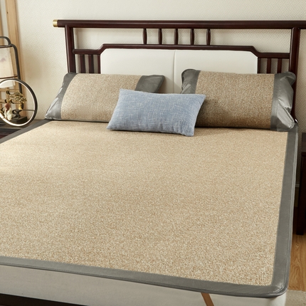 91家纺网 家纺一手货源 找家纺 席佬大  2025新款七彩藤席床席席子凉席 迷幻-麻色