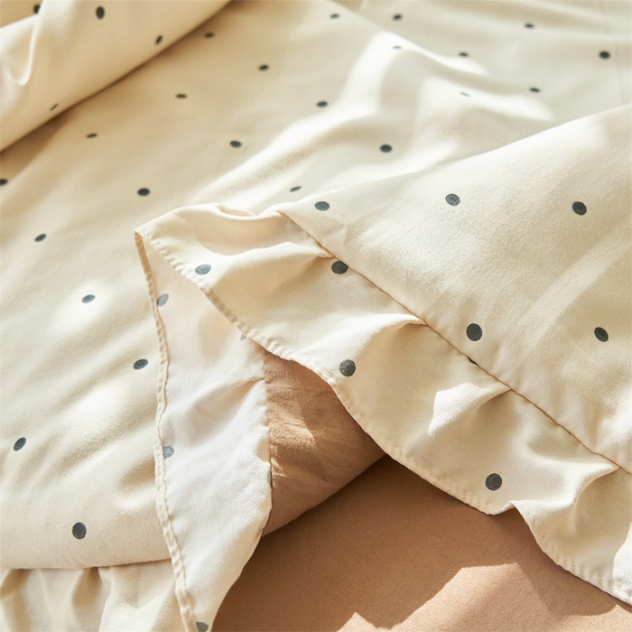 91家纺网 家纺一手货源 找家纺 （总）换种生活 2025新款荷叶边款针织单夏被 四件套