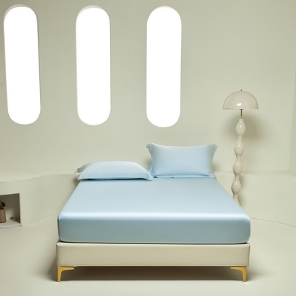 91家纺网 家纺一手货源 找家纺 618家纺 2025新款60S100支兰精天丝单品-单床笠 天丝银河灰