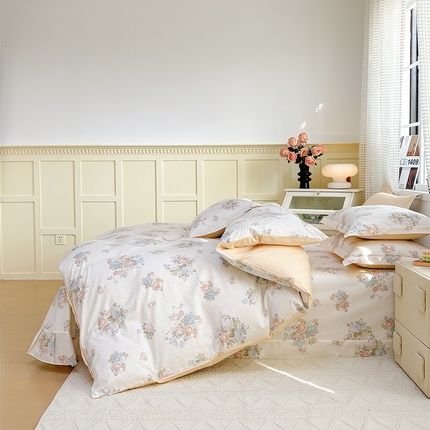 91家纺网 家纺一手货源 找家纺 （总）元元被芯 2025新款40支13372全棉印花全棉三件套