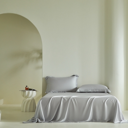 2025新款60S100支兰精天丝单品-单床单 天丝银河灰