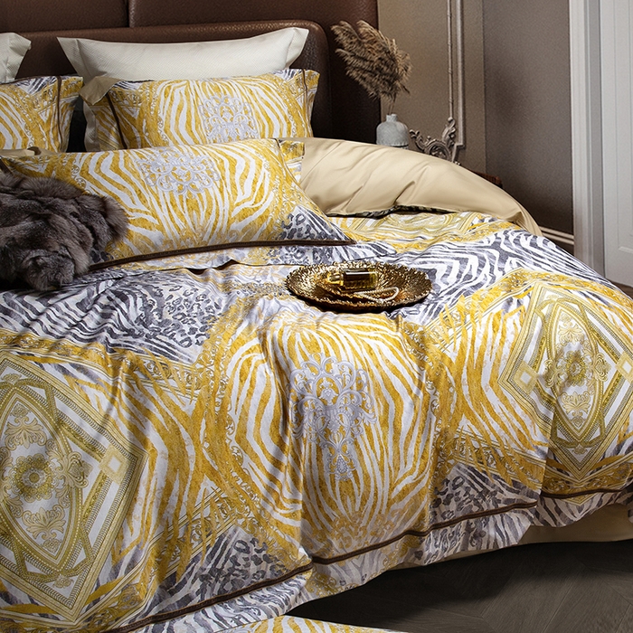 91家纺网 家纺一手货源 找家纺 （总）至爱今生 2025新款亲肤舒适四件套-卡洛娜