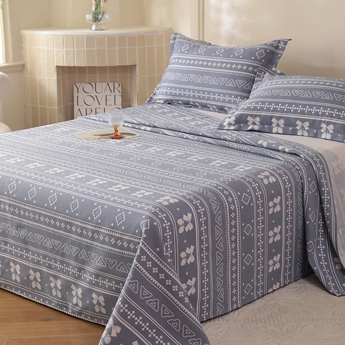 91家纺网 家纺一手货源 找家纺 幸嘉轩2025新款亲肤舒适床单三件套 草莓情