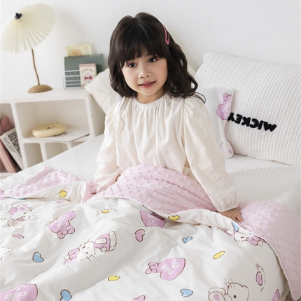心卓婴童馆 2025新款A类三丽鸥凉感冰豆豆被被子被芯-儿童款 kitty猫