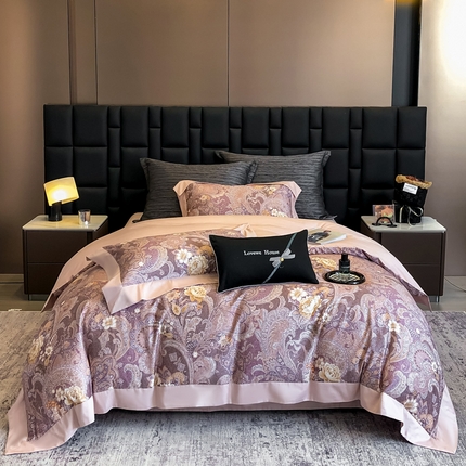 91家纺网 家纺一手货源 找家纺 （总）若未家居 LOVEWE HOUSE 2025新款长绒棉数码印花四件套