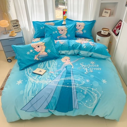 典曼家纺 2025新款迪士尼大版印花卡通四件套 星梦奇缘