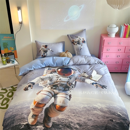 馨语家居 2025新款全棉双层纱四件套 探索星球