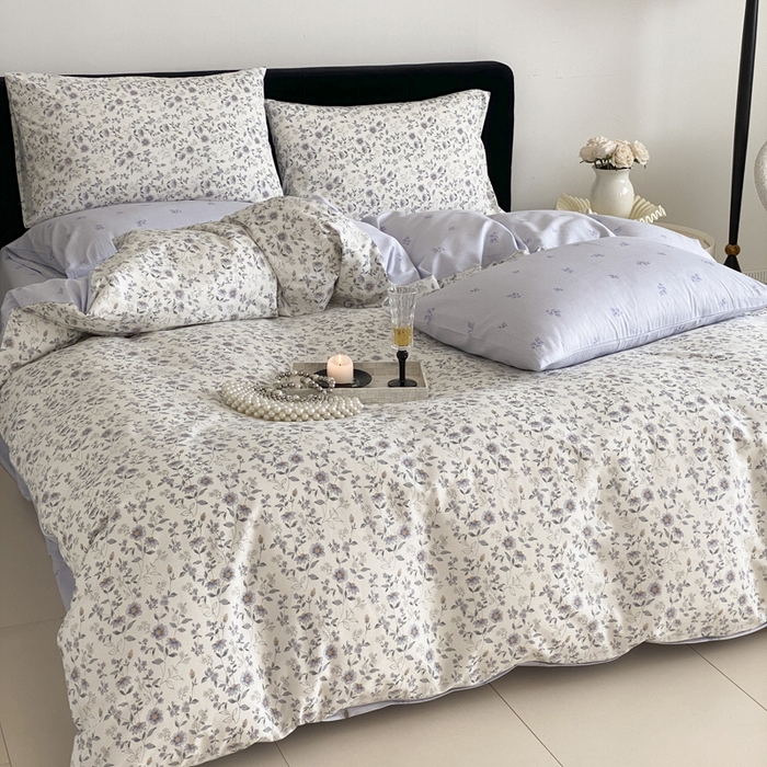 91家纺网 家纺一手货源 找家纺 慕希家纺 2025新款全棉13372印花四件套 芷兰