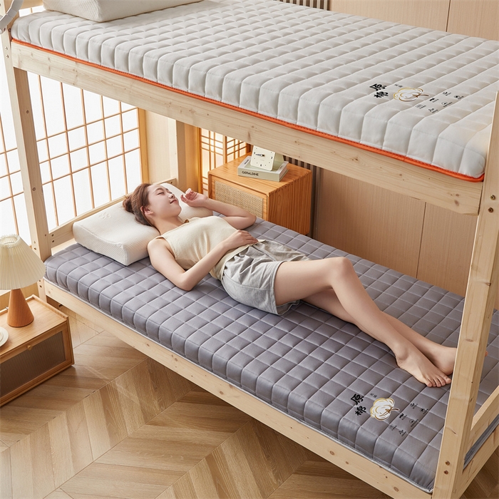 91家纺网 家纺一手货源 找家纺 艺博床垫 2025新款A类原棉棉花床垫--学生款 绅士灰-厚度6cm