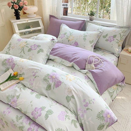 91家纺网 家纺一手货源 找家纺 （总）元元被芯 2025新款40支13372全棉印花全棉被套