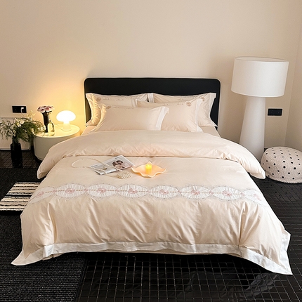 典曼家纺 2025新款A类刺绣四件套-克莉斯 克莉斯-玉