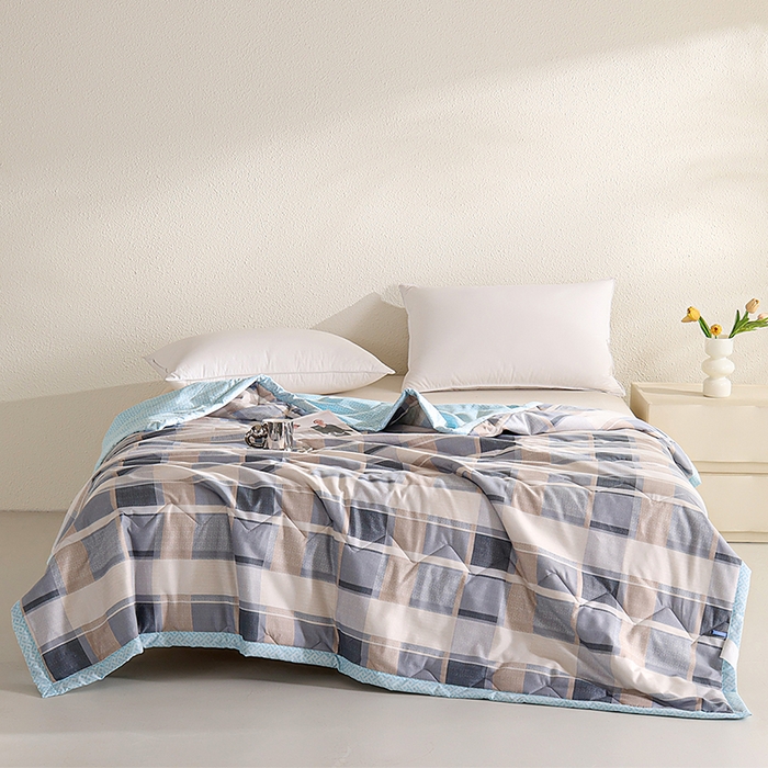 91家纺网 家纺一手货源 找家纺 元元被芯 2025新款亲肤舒适磨毛印花夏被被子被芯 时尚生活