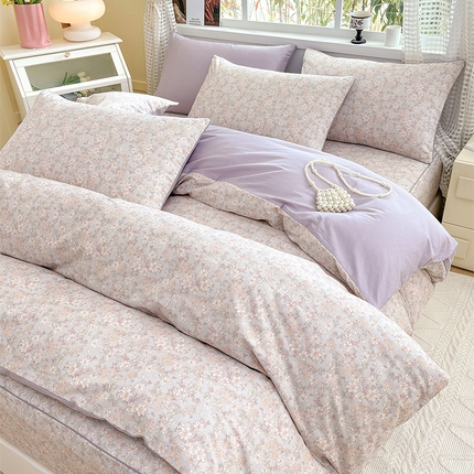 91家纺网 家纺一手货源 找家纺 （总）元元被芯 2025新款40支13372全棉印花全棉夹棉床笠四件套