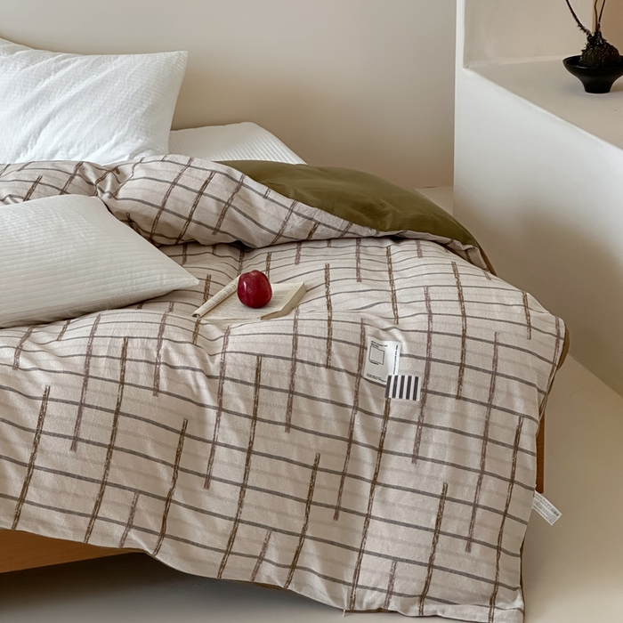 91家纺网 家纺一手货源 找家纺 （总）月夏 2025新款全棉双层纱被套全棉被套单被套