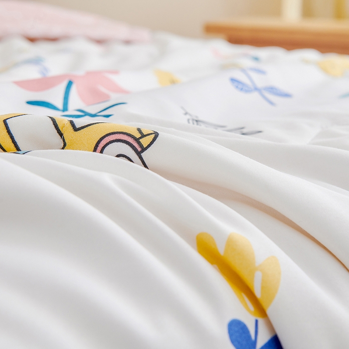 91家纺网 家纺一手货源 找家纺 元元被芯 2025新款亲肤舒适磨毛印花夏被被子被芯 小甜心