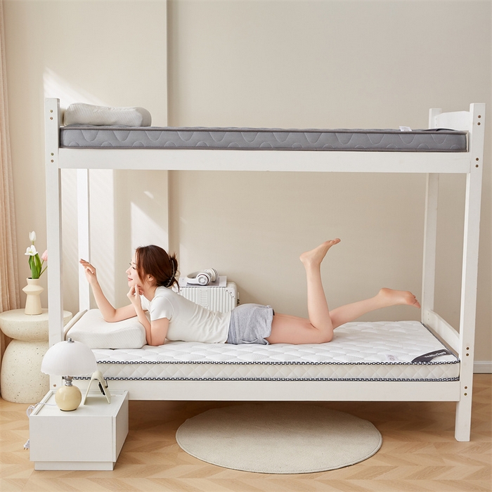 91家纺网 家纺一手货源 找家纺 艺博床垫 2025新款25D学生立体海绵床垫终版 格子白