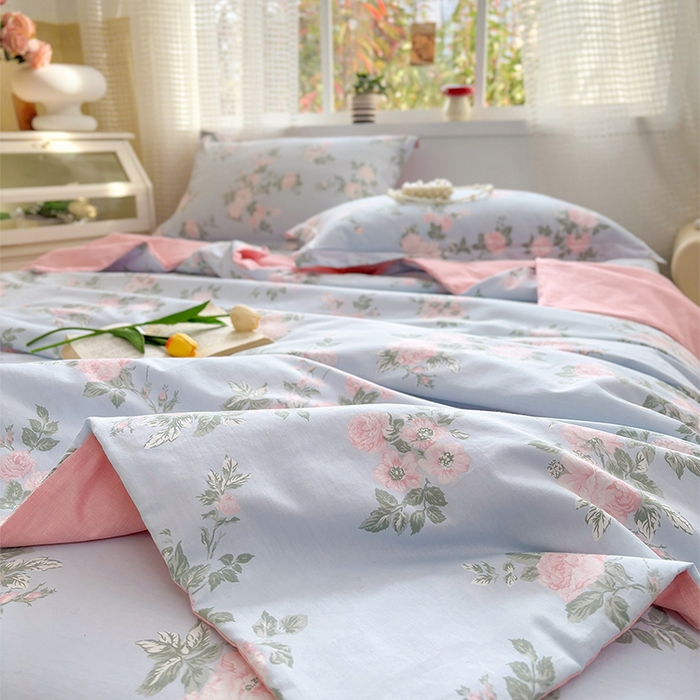 91家纺网 家纺一手货源 找家纺 2025新款40支13372全棉印花夏被 初妤