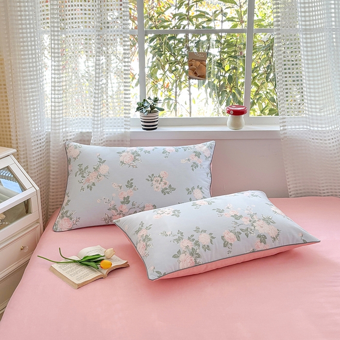 91家纺网 家纺一手货源 找家纺 元元被芯 2025新款40支13372全棉印花全棉隐藏式夹棉枕套 初妤