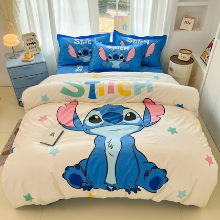 典曼家纺 2025新款迪士尼大版印花卡通四件套 小萌宝