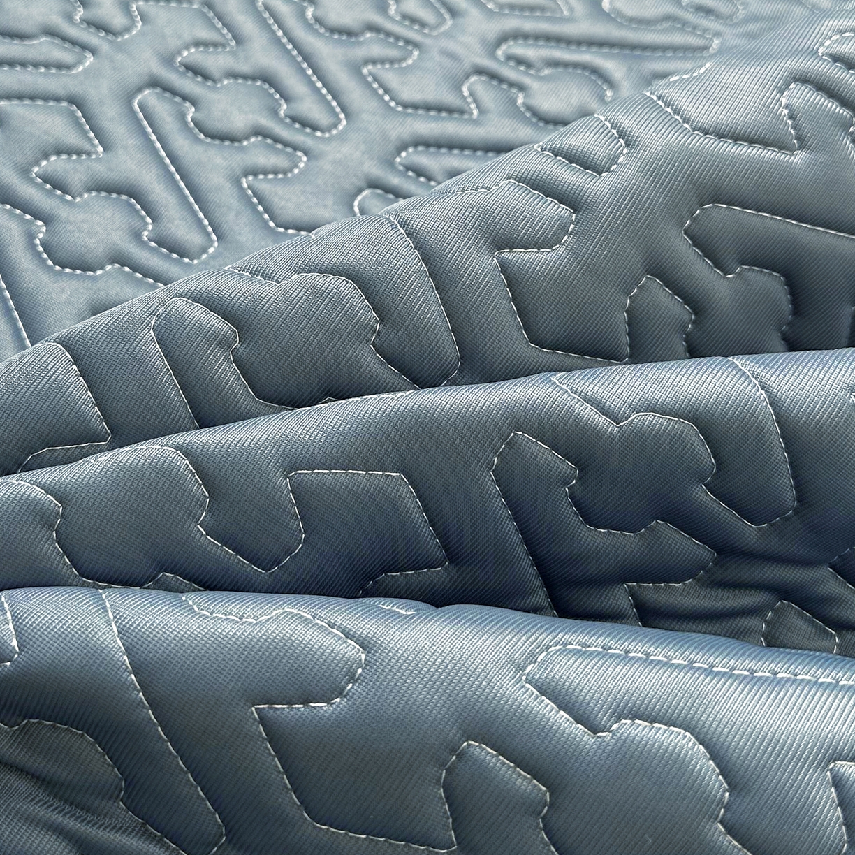 91家纺网 家纺一手货源 找家纺 席佬大  2025新款A类简约凉感丝乳胶席子凉席 宾利蓝(床席款）