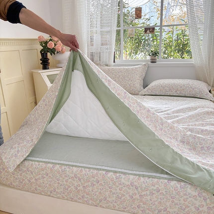 91家纺网 家纺一手货源 找家纺 （总）元元被芯 2025新款40支13372全棉印花全棉隐藏式夹棉被套