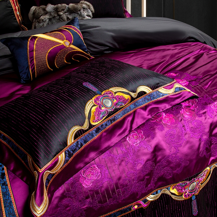 91家纺网 家纺一手货源 找家纺 （总）至爱今生 至爱今生 2025新款亲肤舒适四件套-玫瑰盛艳