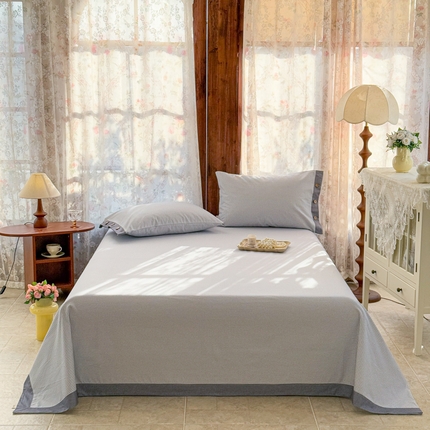 91家纺网 家纺一手货源 找家纺 （总）简宜家居 2025新款宽边纯棉全棉老粗布床单