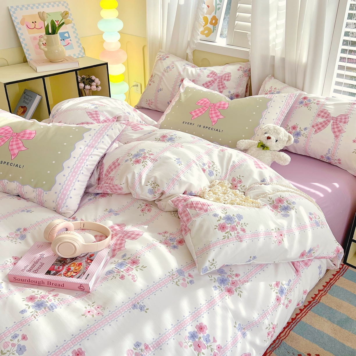 91家纺网 家纺一手货源 找家纺 （总）大麦乐田2025新款超柔大版印花四件套