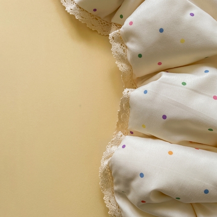 91家纺网 家纺一手货源 找家纺 （总）仟网汇 2025新款韩版镂空花边针织双层纱四件套