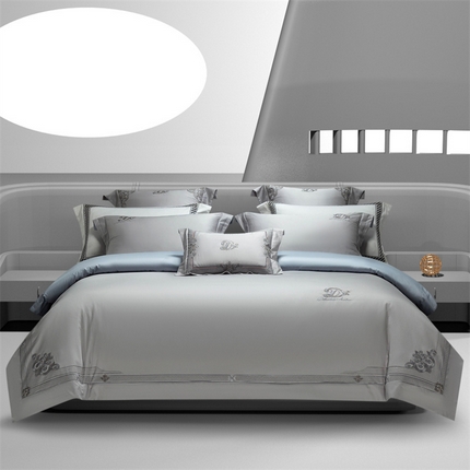 91家纺网 家纺一手货源 找家纺 （总）高大尚婚庆馆 2025新款长绒棉AB版四件套 -兰蒂