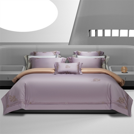 （总）高大尚婚庆馆 2025新款长绒棉AB版四件套 -兰蒂