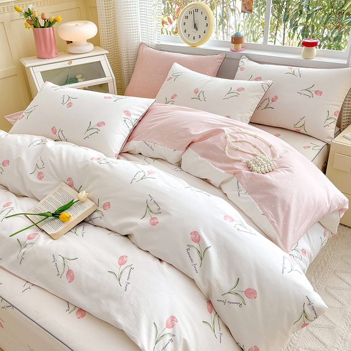 91家纺网 家纺一手货源 找家纺 元元被芯 2025新款40支13372全棉印花全棉隐藏式夹棉被套 昕动