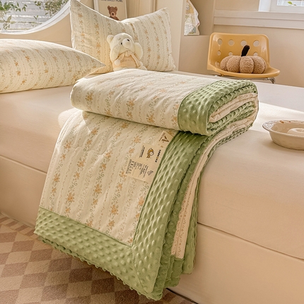 91家纺网 家纺一手货源 找家纺 （总）梦依依 2025新款40支全棉豆豆被大豆被夏被春秋被子被芯 加微信送买家秀