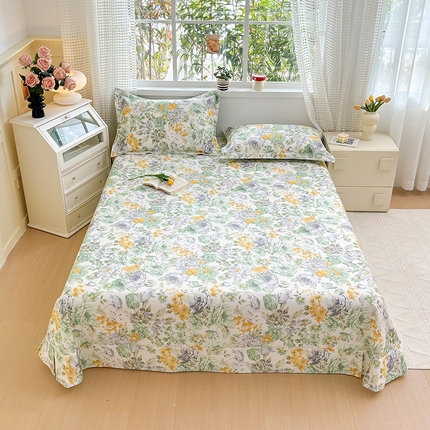 元元被芯 2025新款40支13372全棉印花全棉床单 亦语