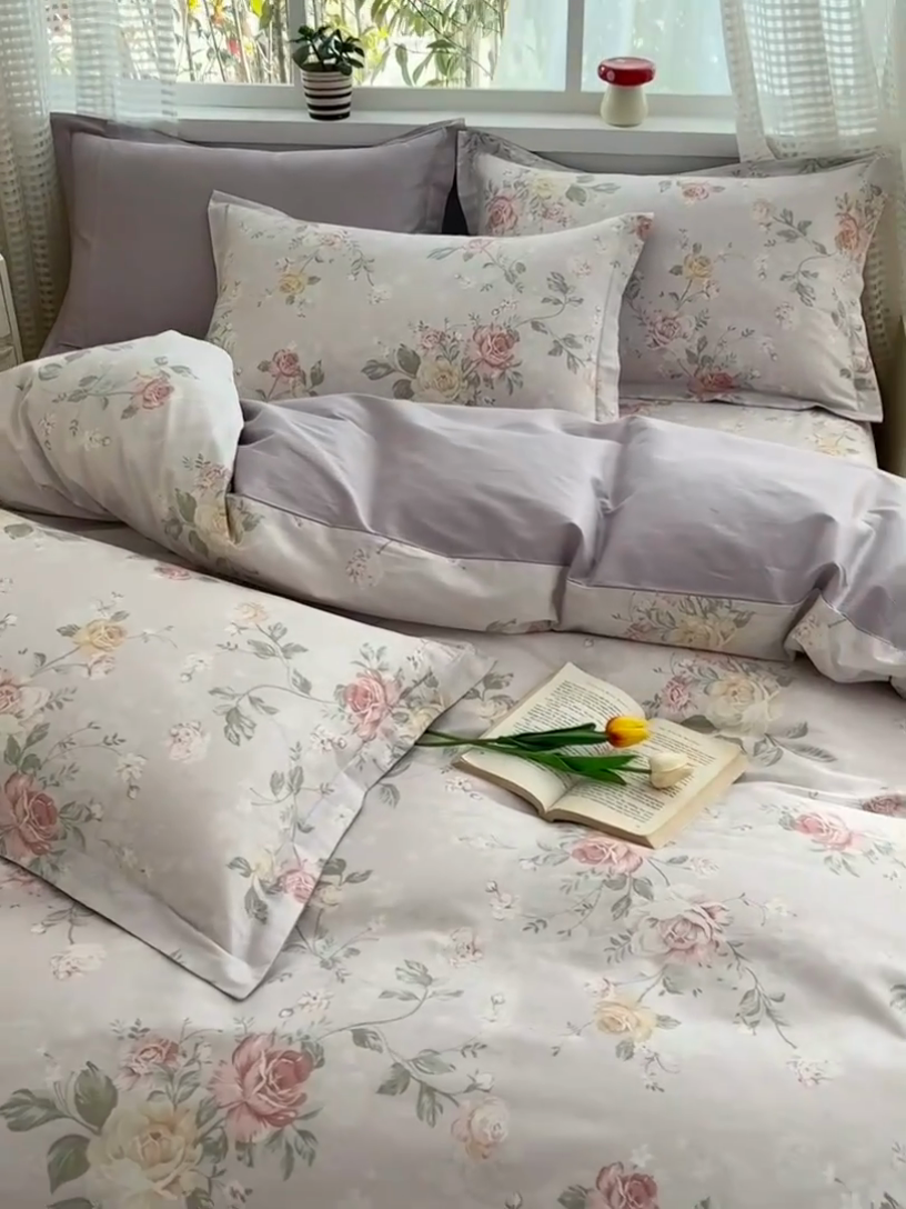 91家纺网 家纺一手货源 找家纺 元元被芯 2025新款40支13372全棉印花全棉被套 悦影