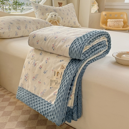 91家纺网 家纺一手货源 找家纺 （总）梦依依 2025新款40支全棉豆豆被大豆被夏被春秋被子被芯 加微信送买家秀