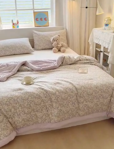 91家纺网 家纺一手货源 找家纺 梦依依 2025新款40支全棉豆豆被大豆被夏被春秋被子被芯 加微信送买家秀 沐光（米）