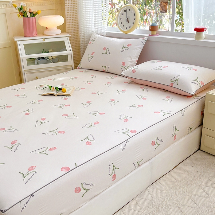 91家纺网 家纺一手货源 找家纺 元元被芯 2025新款40支13372全棉印花全棉隐藏式夹棉床笠 昕动