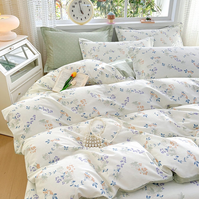 91家纺网 家纺一手货源 找家纺 元元被芯 2025新款40支13372全棉印花全棉被套 硕果